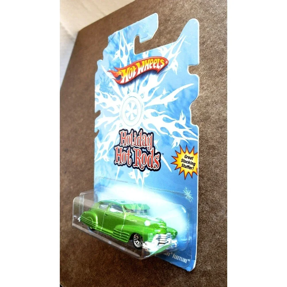 2008 Hot Wheels '47 CHEVY FLEETLINE Metalflake Green HOLIDAY HOT RODS Lace Wheel